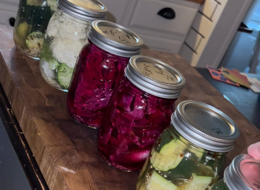 Pickled red cabbage