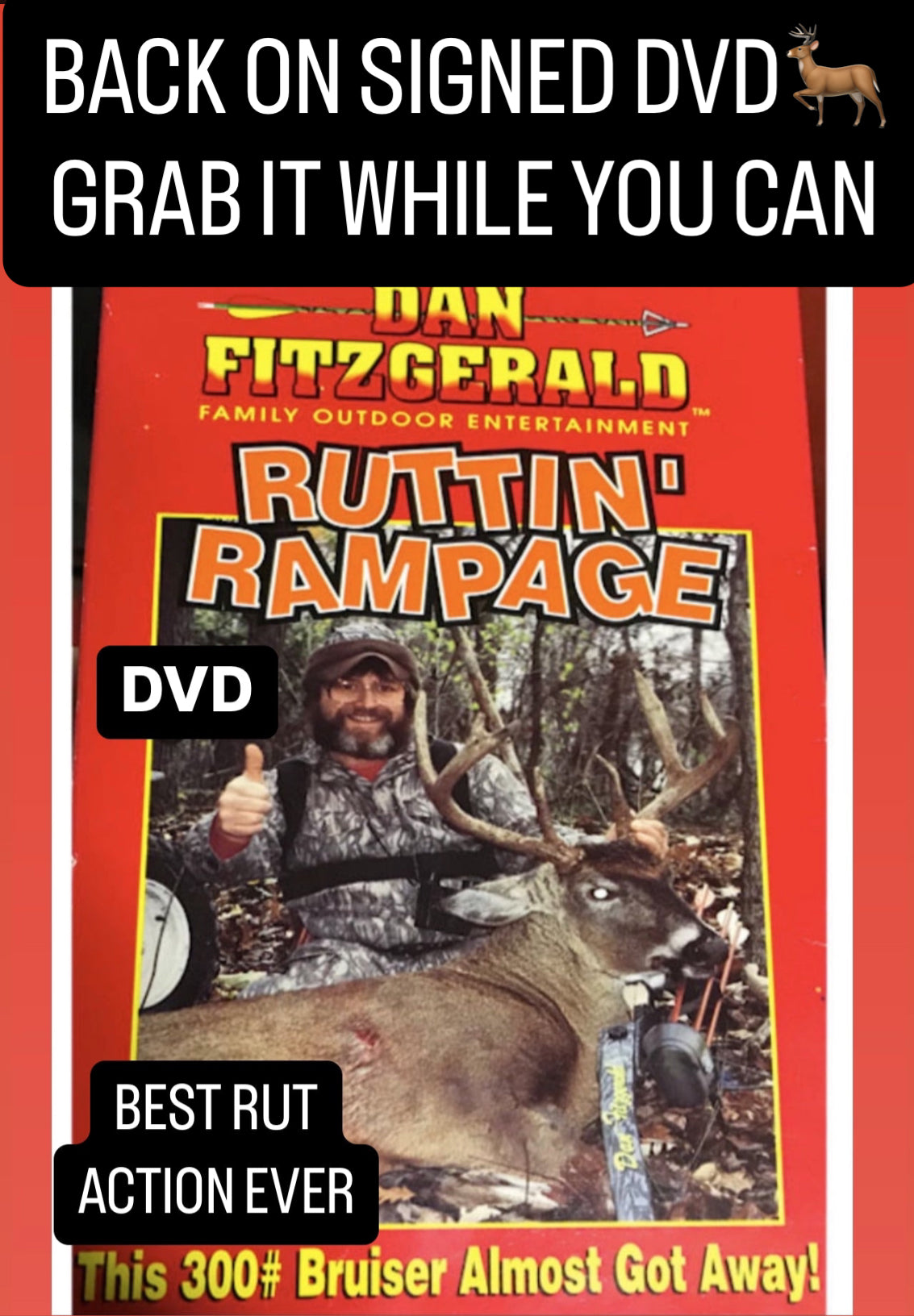 RUTTIN RAMPAGE FULL VIDEO ON HD DVD SIGNED IN SHARPIE!