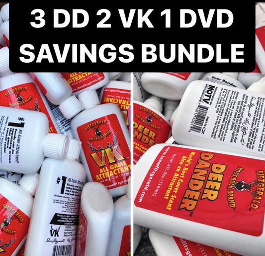 FITZGERALD 3 DD 2 VK 1 DVD PAYDAY BUNDLE WHITETAIL REMED!