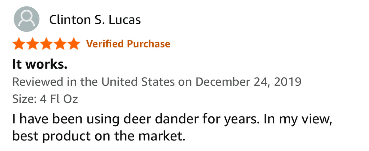 A Deer Dander PRO STYLE 3-Pack - FREE VK + Swamp Bucks DVD + Decal