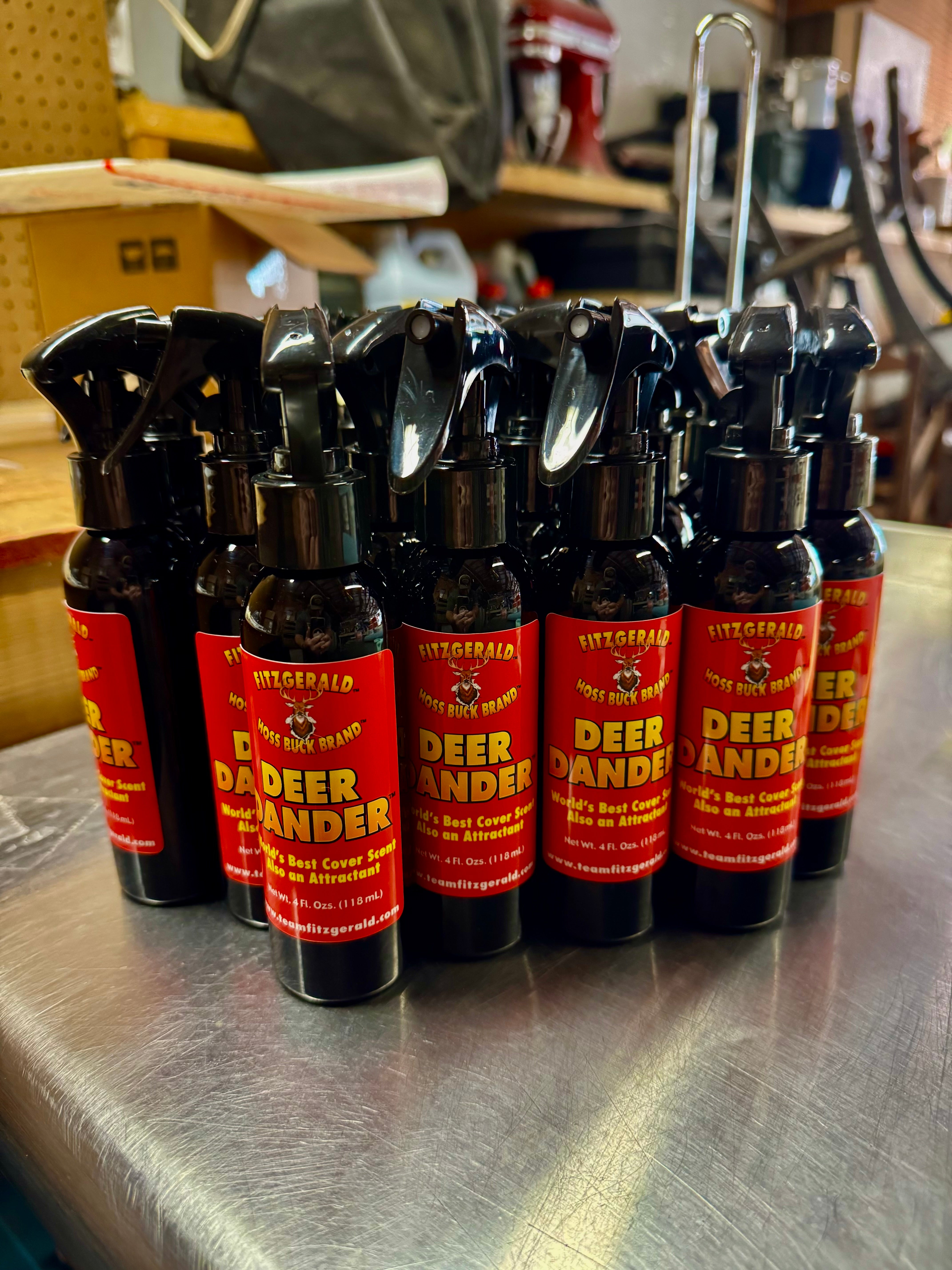 Deer Dander Locking Trigger Sprayer PREMIUM SCENT BOTTLE 4oz Spray
