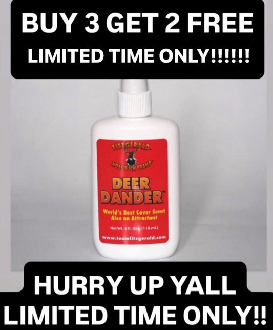 DEER DANDER FLASH SALE BUY 3 GET 2 FREE LIMITED TIME!