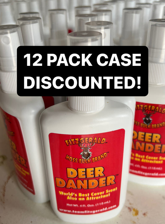 DEER DANDER DISCOUNT 12 CASE PACK HUGE WEEKEND DEAL BEST DEER SCENT!