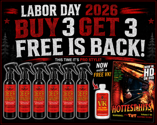 A Deer Dander LABOR DAY BUY 3 GET 3 DEER DANDER PRO STYLE + 1 FREE VK + 1 FREE DVD + FREE SHIPPING!