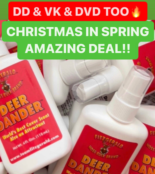 DEER DANDER VANILLA KILLA CHRISTMAS IN SPRING 8 PACK & DVD DEAL & FREE SHIPPING!