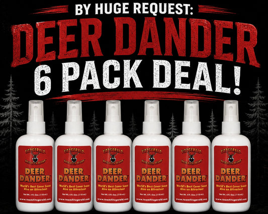 A DEER DANDER 6 PACK DEAL BY HUGE REQUEST BEST DEER SCENT SAVE 20+%!