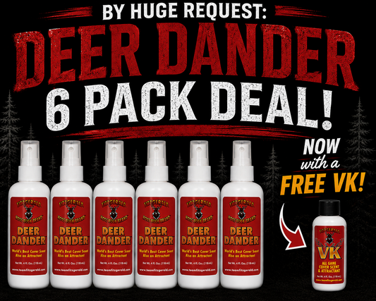 A DEER DANDER 6 PACK DEAL BY HUGE REQUEST BEST DEER SCENT