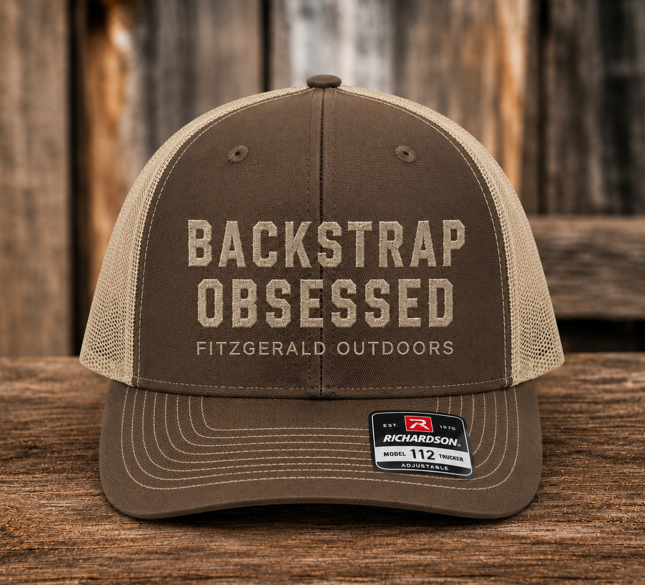 Backstrap Obsessed Fitzgerald Outdoors Embroidered Hat
