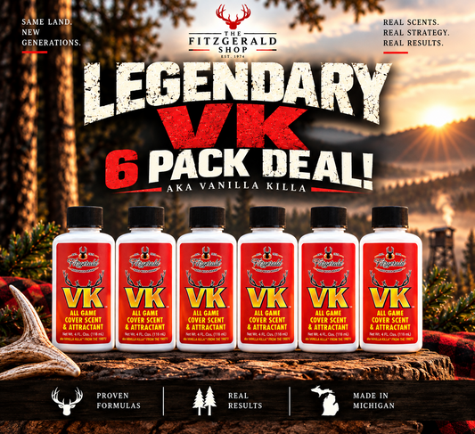 Fitzgerald Vanilla Killa VK 6 PACK DEEP DEAL Awesome for DEER FALL BEARS & HOGS + FREE SHIPPING!