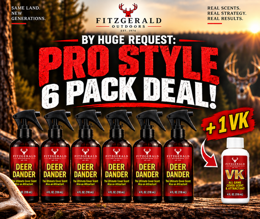 A Deer Dander PRO STYLE 6 Pack Deal + 1 FREE VK + Free Shipping