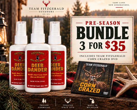 A 3 Deer Dander For $35 + Corn Crazed DVD + Decal Pre Season Deal + FREE SHIPPING!