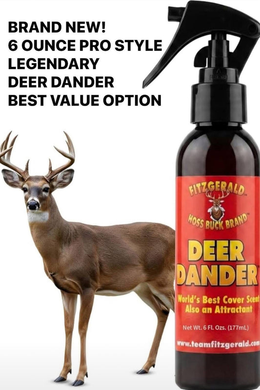 Deer Dander NO LEAK PRO STYLE 6 Ounce BEST VALUE + FREE SHIPPING!