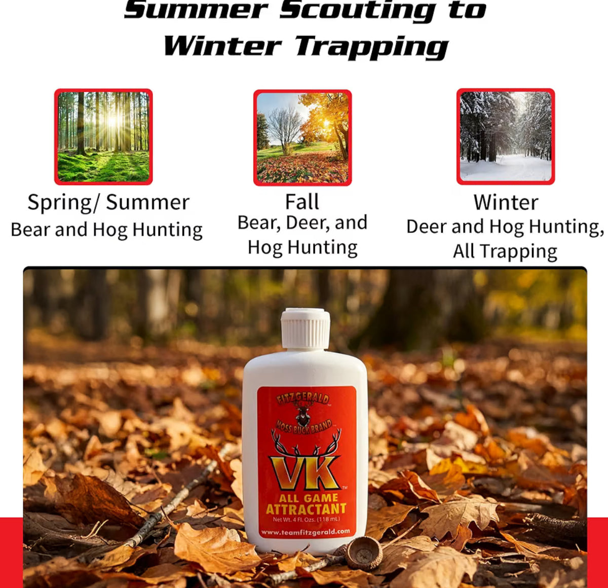 VK Vanilla Killa from the 1980’s PREMIUM All Deer, Bear, Hog Small Game HUNTING & TRAPPING Attractant BEST DEER Attractant