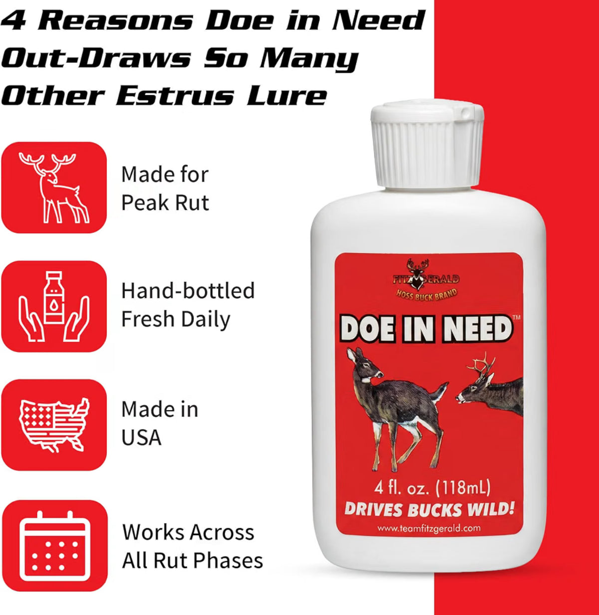 Fitzgerald Doe in Need Rutting Doe Lure Since 1980