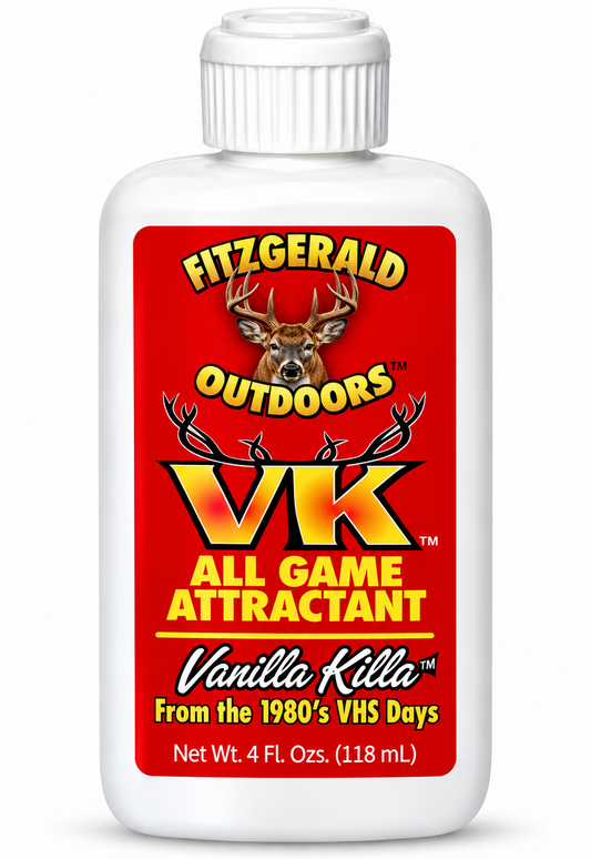 FITZGERALD DEER DANDER PRE RUT STOCK UP - 6 Deer Dander + 1 VK + 1 RUTTIN RAMPAGE DVD