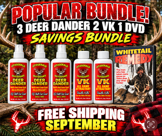 FITZGERALD 3 DD 2 VK 1 DVD PAYDAY BUNDLE WHITETAIL REMED!