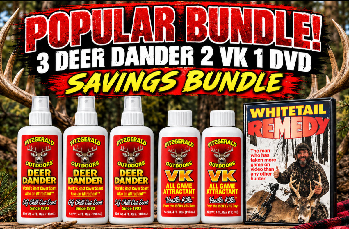 FITZGERALD 3 DD 2 VK 1 DVD PAYDAY BUNDLE WHITETAIL REMED!